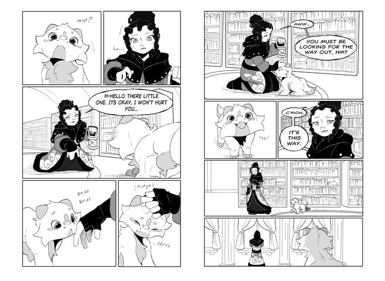 "The Encounter" Comic Spread [Original]